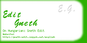 edit gneth business card